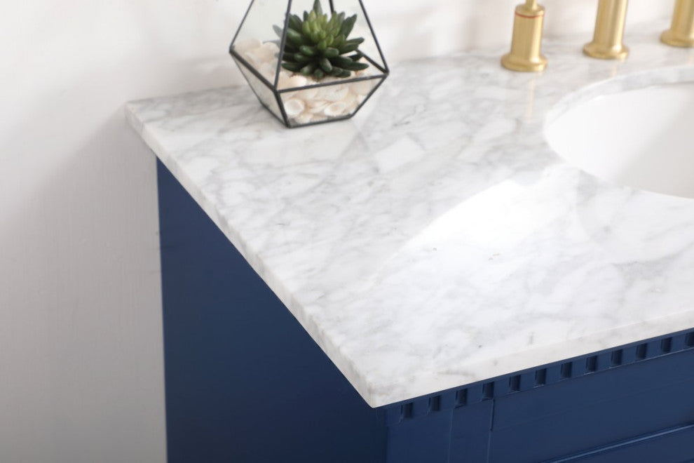 Home Living 42" Single Bathroom Vanity, Blue