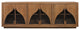 Kate 6-Door Solid Wood Sideboard With Acacia Wood, Natural Finish