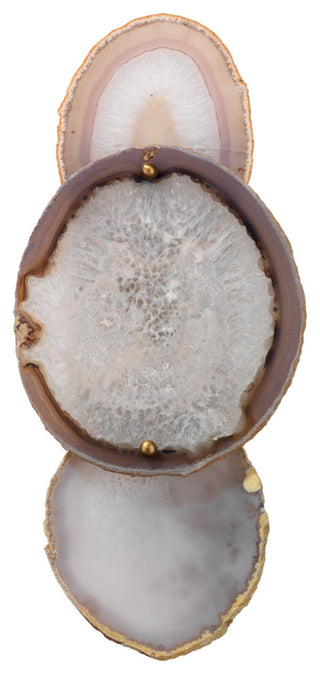 Trinity Wall Sconce, Pale Lavender Agate