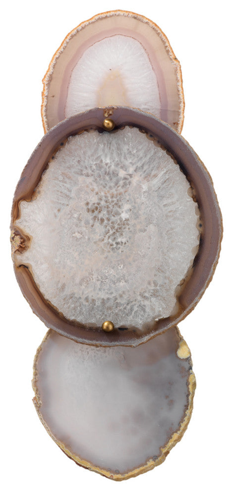 Trinity Wall Sconce, Pale Lavender Agate
