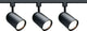 Nuvo Track Lighting 3-Light Incandescent Track Light Fixture, Black
