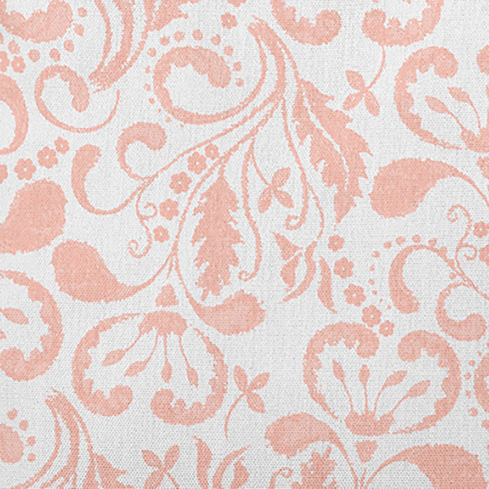 Aurora Polyester Indoor/Outdoor Pillow, Blush, 18"x18"