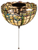 12 Wide Tiffany Dragonfly Fan Light