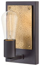 Hinkley Everett Small Single Light Sconce, Bronze