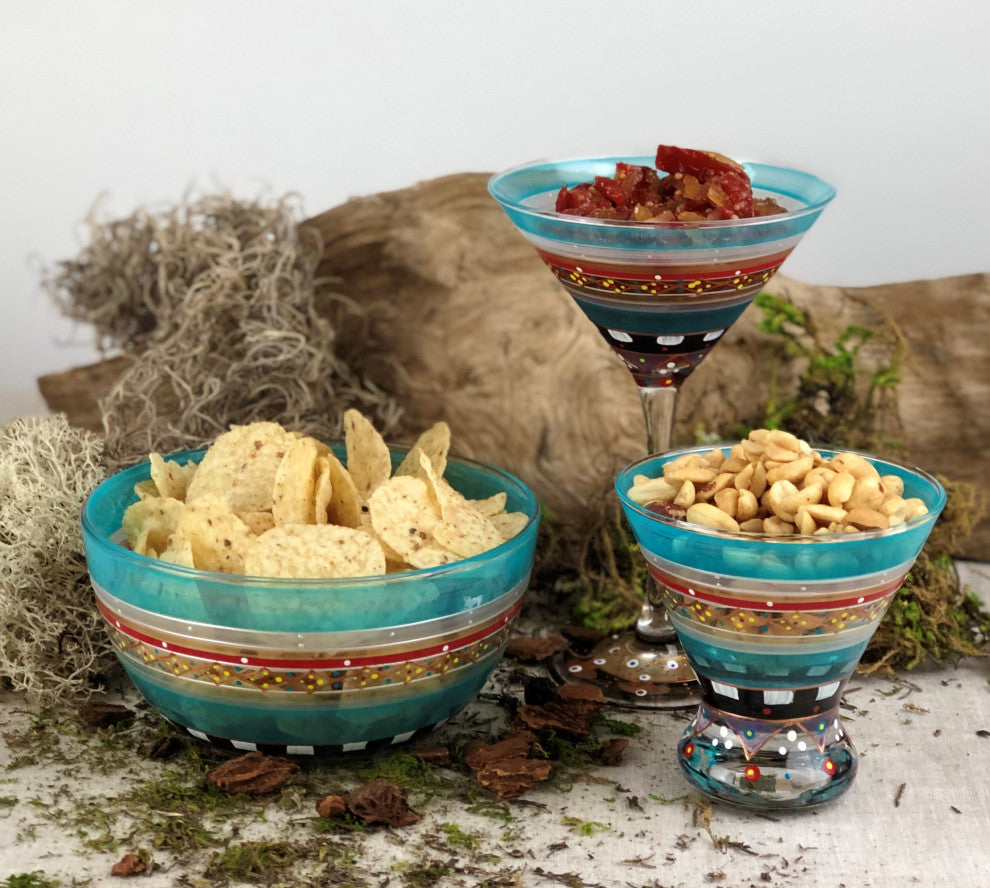 Mosaic Carnival Martini Glasses, Set of 2