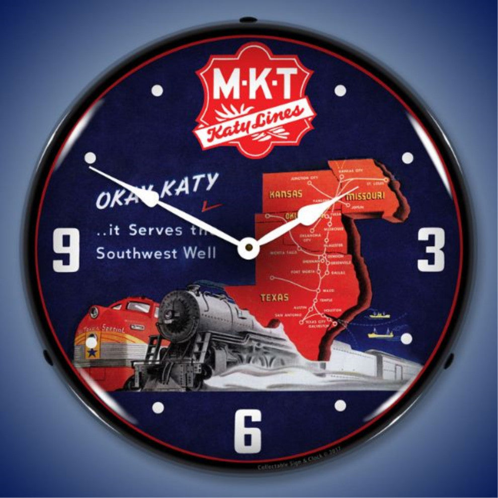 1712822 MKT Katy Lines Clock