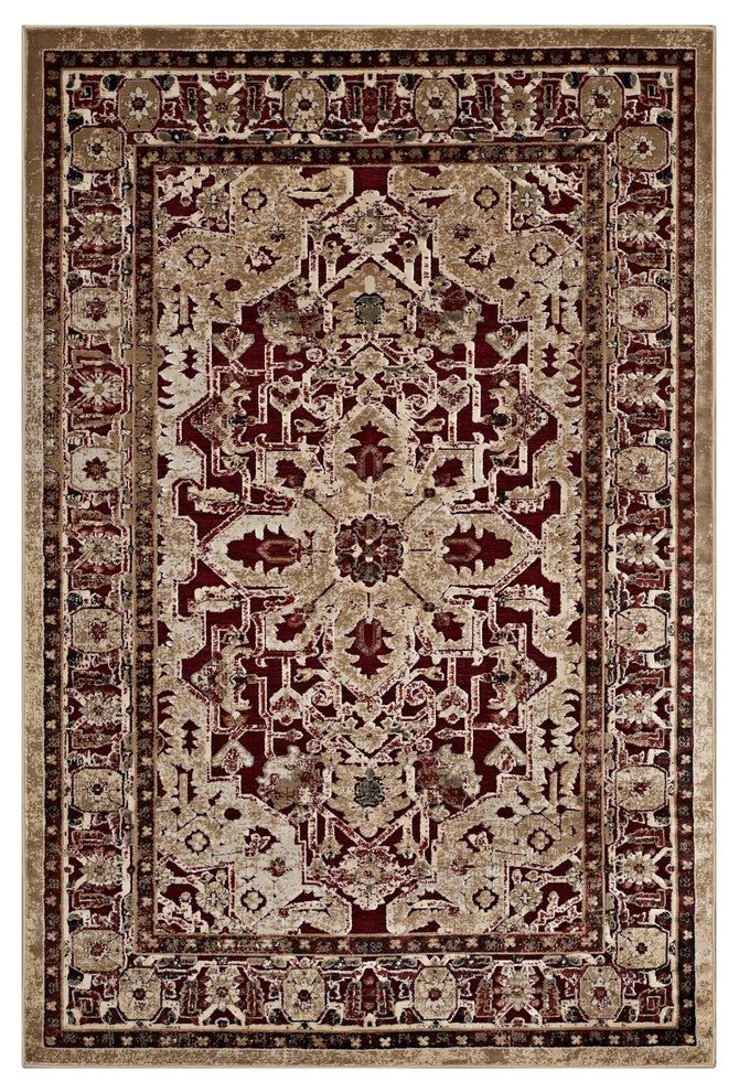 Grania Ornate Vintage Floral Turkish 5x8 Area Rug