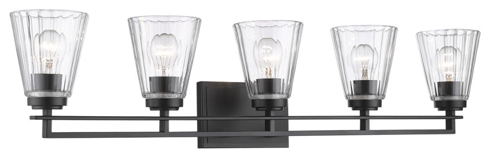 Z-LITE 5-Light Vanity, Matte Black