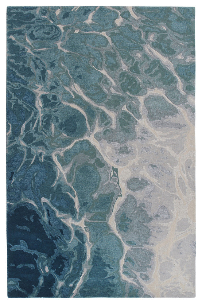 Corsica Water Indoor Rug, Blue, 8'3"x11'6"