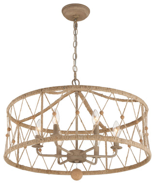 Crystorama Lighting Group BRX-B7906 Brixton 6 Light 24"W Wrought - Burnished
