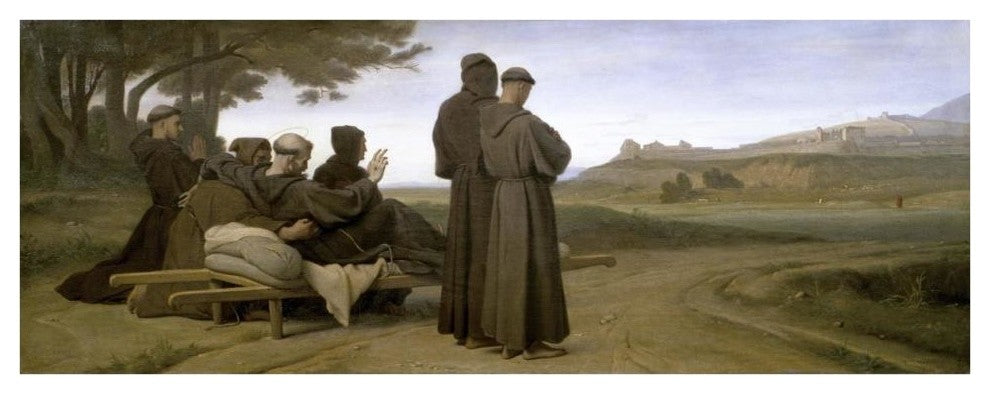 "St. Francis d'Assise" Digital Paper Print by Francois Leon Benouville, 42"x17"