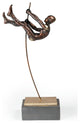 Flying Vaulter Polystone Sculpture, Pole Vaulter 1