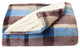 LHC Poly Fleece Sherpa Throw Blanket, Horizon