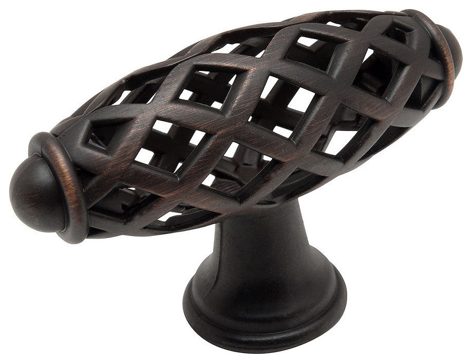 Cosmas 1749ORB Oil Rubbed Bronze Birdcage Cabinet Knob [10 PACK]