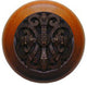 Chateau Cherry Wood Knob, Dark Brass