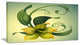 Yellow Fantasy Flower, Floral Canvas Art Print, 40x20