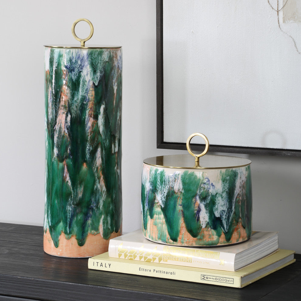 Uttermost Sylvie Ceramic Containers Set of 2
