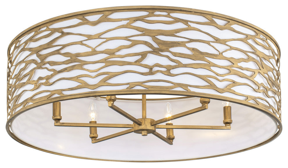 Kato 6-Lt Convertible Semi-Flush/Pendant - Havana Gold