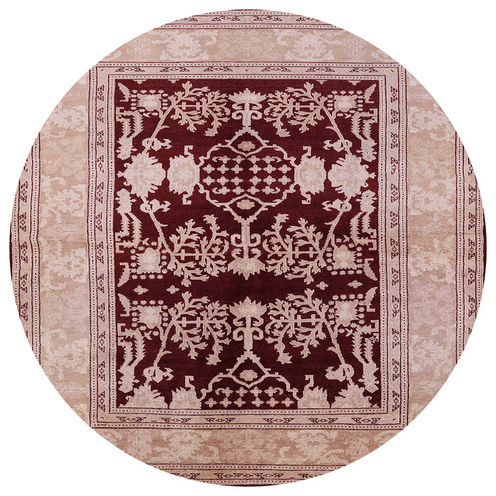 Ahgly Company Indoor Round Mid-Century Modern Area Rugs, 5' Round