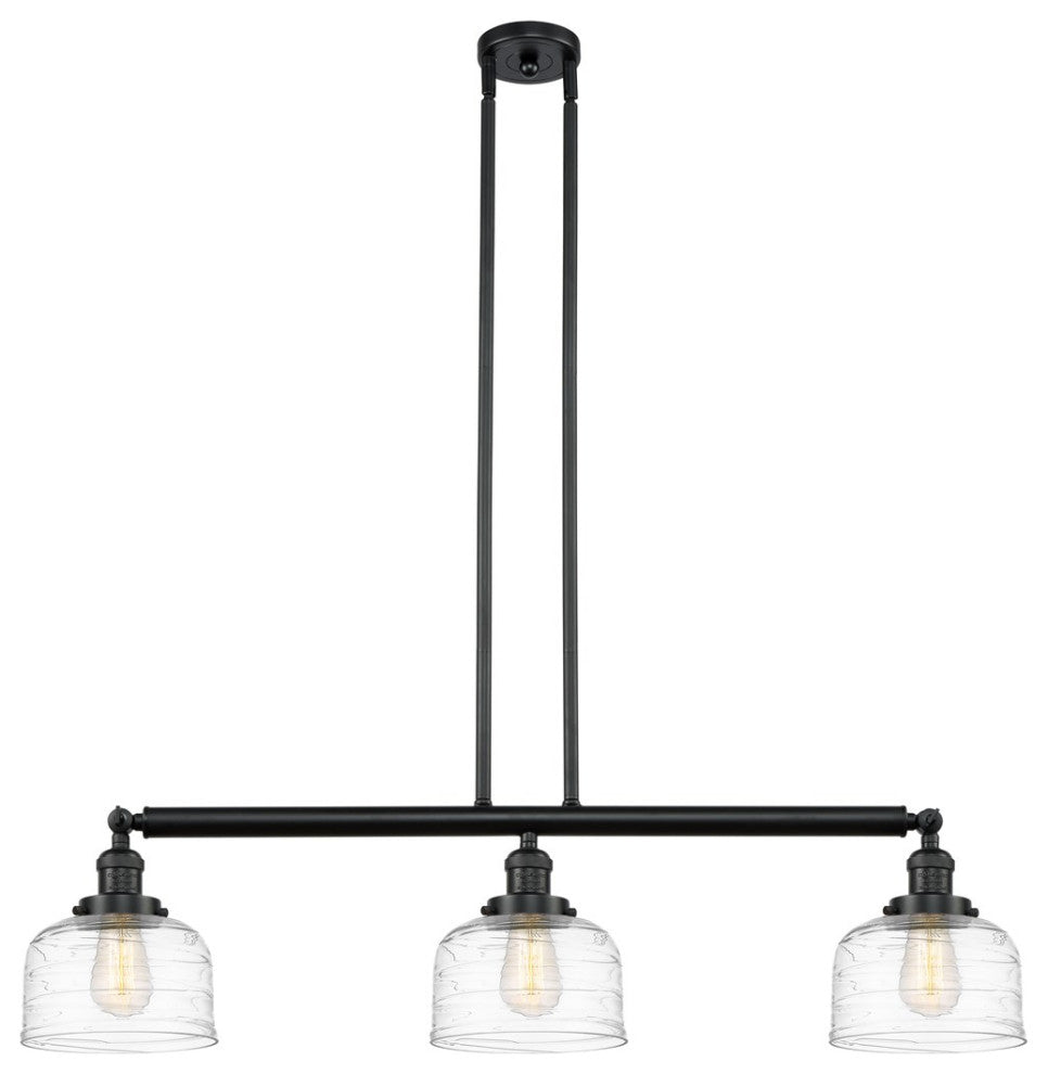 Innovations Bell LED Large Island Light 213-BK-G713-LED, Matte Black
