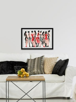 "Runway Day" Framed Painting Print, 45"x30"