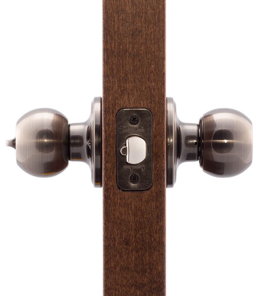 Keyed Entry Knob, Antique Nickel