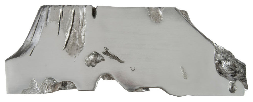 Luxe Freeform Console Table, Silver Leaf