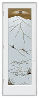 Interior Prehung Door or Interior Slab Door - Mountains Foliage - Primed -...
