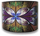 Decorative Handmade Lamp Shade, Purple Flower Design , 10"x10"x8