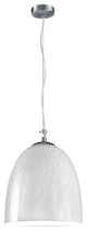 Ontario Pendant, White, 13"