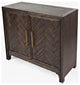 Gramercy Mid-Century Modern Chevron Two Door Accent Chest