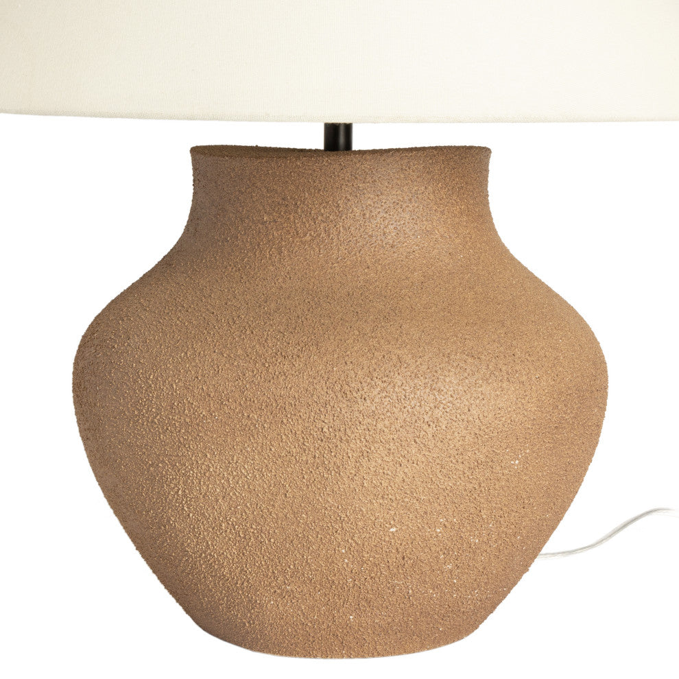 Parma Ceramic Table Lamp-Dark Sand