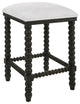 Uttermost Pryce Backless Counter Stool 23684, Black