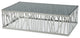 HomeRoots 32" Glass and Stainless Steel Coffee Table