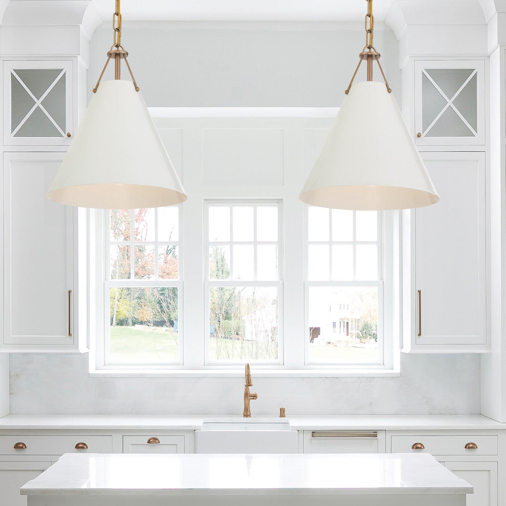 Xavier 1 Light Pendant, Vibrant Gold