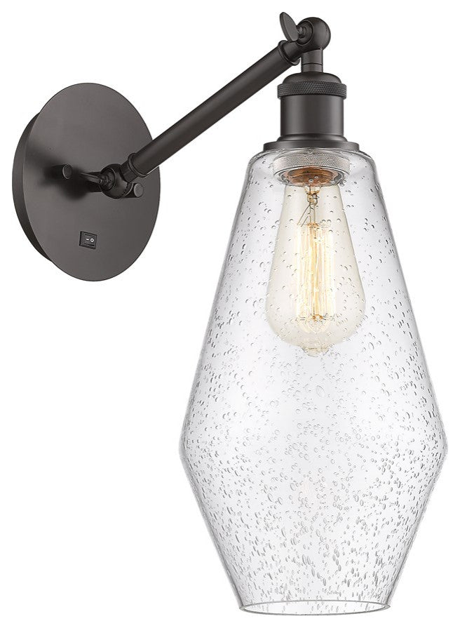 Innovations Cindyrella 1-Light Wall Sconce 317-1W-OB-G654-7, Oil Rubbed Bronze