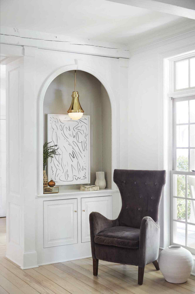 Hinkley Lighting 39057 Oliver 1 Light 9"W Mini Pendant - Heritage Brass