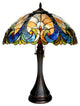 AMOR Tiffany-style 2 Light Victorian Table Lamp 16inches Shade