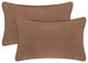 A1HC Soft Velvet Throw Pillow Covers Only, Set of 2, Cocoa, 12"x20"