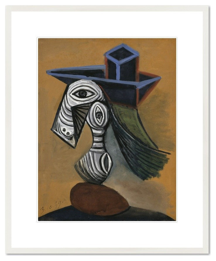 Femme au chapeau bleu (Woman in a Blue Hat)