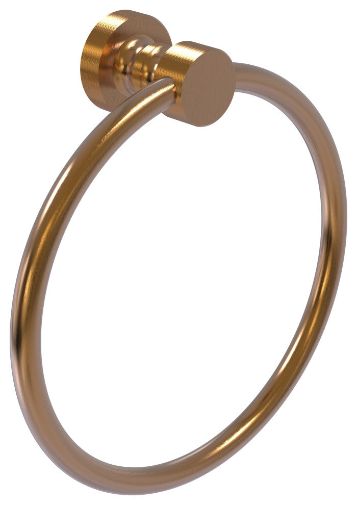 Foxtrot Towel Ring, Brushed Bronze