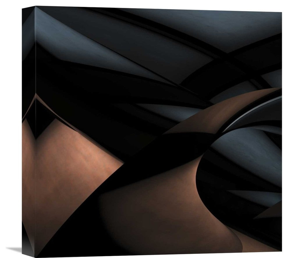 "Silver Gold" Stretched Canvas Giclee by Gilbert Claes, 16"x16"