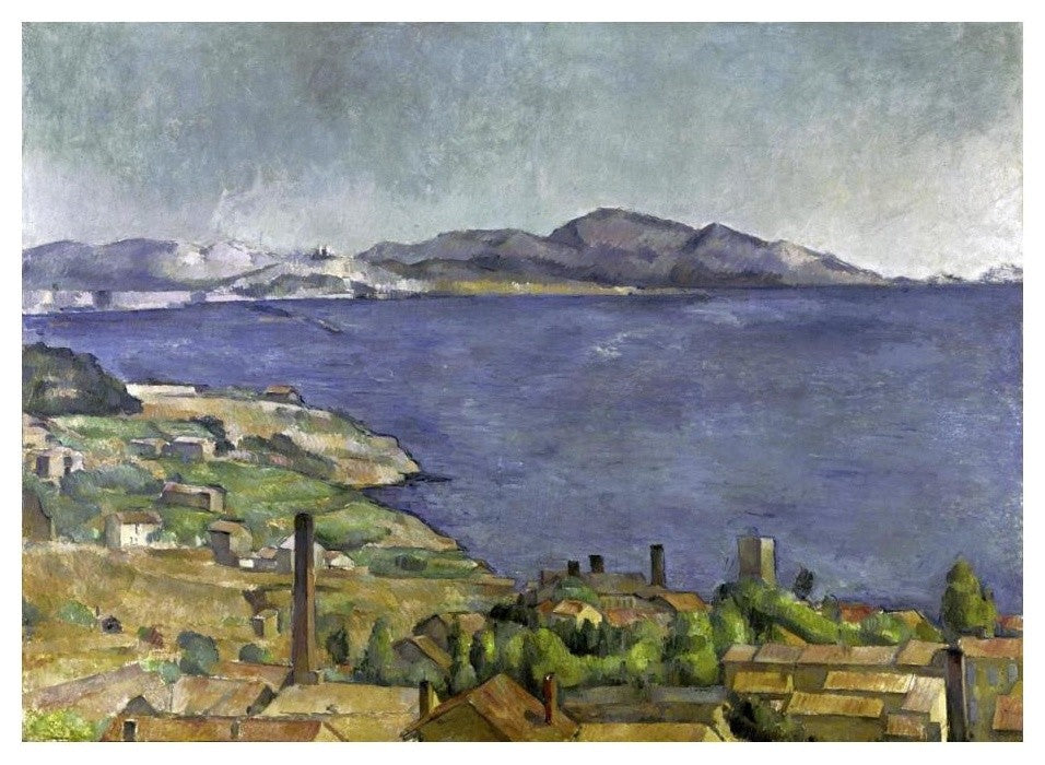 "The Gulf of Marseilles" Digital Paper Print by Paul Cezanne, 24"x18"
