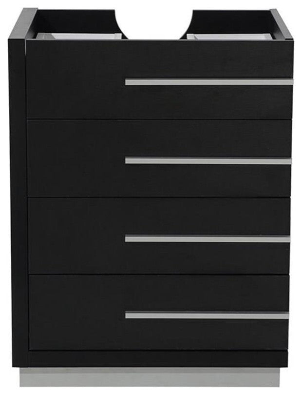 Fresca Livello 24" Black Modern Bathroom Cabinet