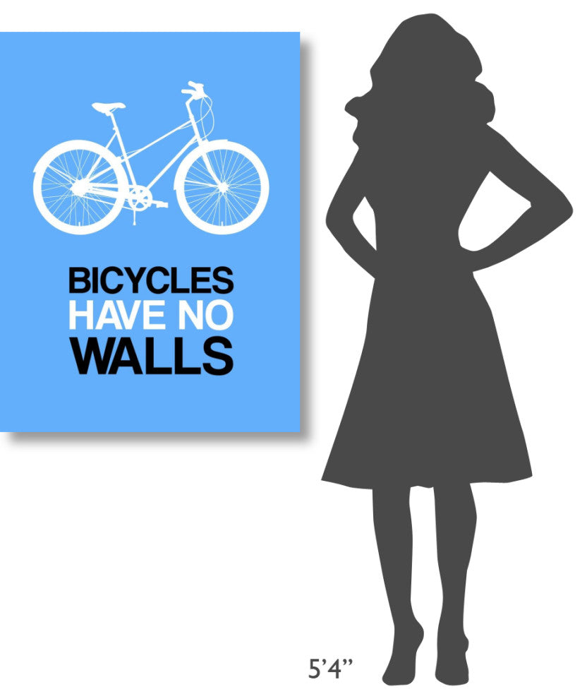 "Bicycles Have No Walls Poster 2" Fine Art Print