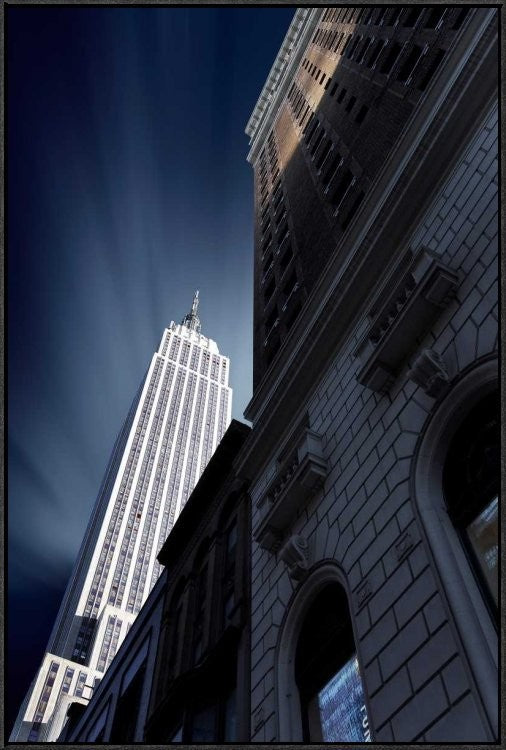"Skyscraper" Framed Canvas Giclee by Sebastien Del Grosso, 25x37"