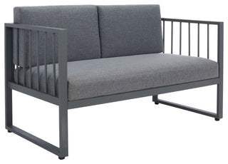 Safavieh Outdoor Holyoke 4 Piece Living Set Grey/Grey Cushion