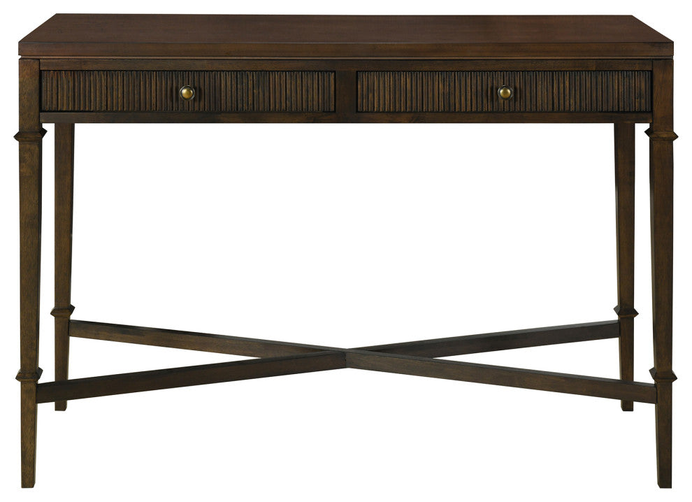 Martha Stewart Kenna Bed, Console Table, Nightstand, Brown, Console Table