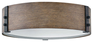 Hinkley Lighting 29203 Sawyer 3 Light 15"W Open Air Outdoor Flush - Sequoia