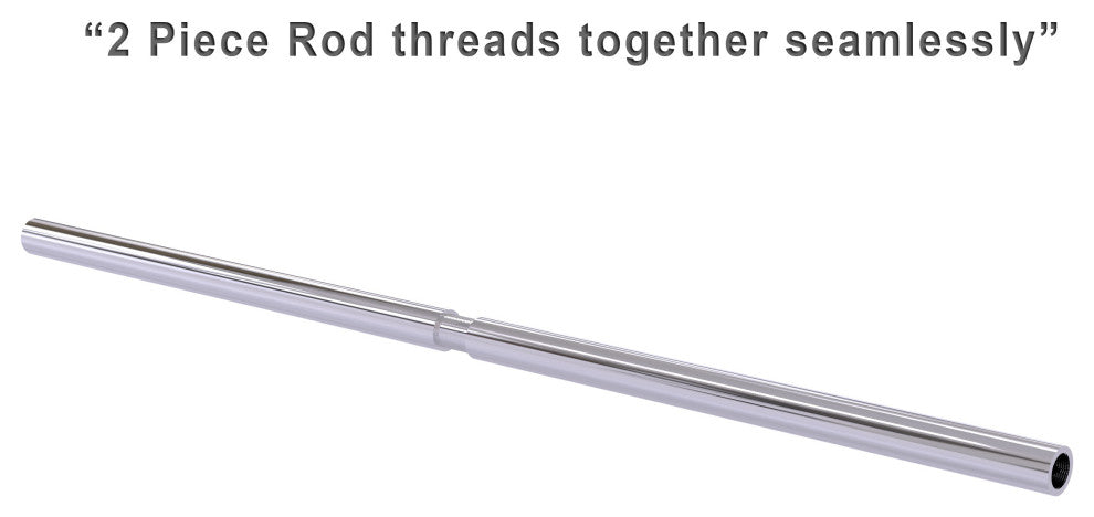 72" Shower Curtain Rod, Polished Chrome